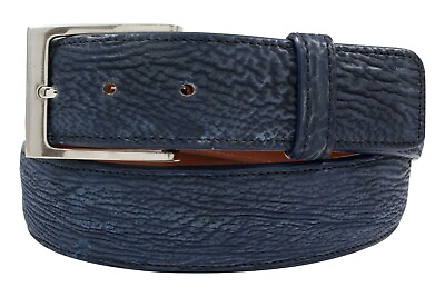 #ad Genuine Handmade Safari Blue Shark Leather Belt Made in U.S.A $110.00