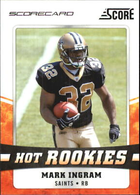 #ad 2011 Score Hot Rookies Scorecard Saints Football Card #20 Mark Ingram $1.80