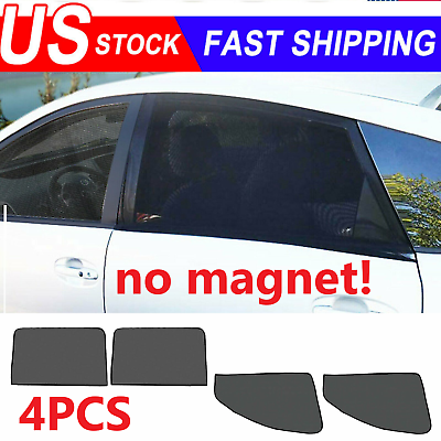 #ad 4X Magnetic Car Side Front Rear Window Sun Shade Cover Mesh Shield UV Protection $7.85