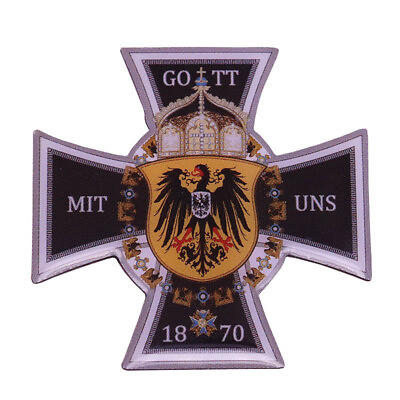 #ad WW2 World War 2 German Iron Cross Eagle Gott Mit Uns 1870 Pin God with Us Badge $1.49