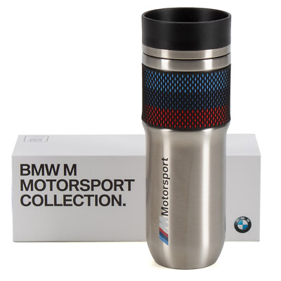 #ad New Original BMW M Motorsport Thermo Mug Stainless Steel 80235A0A719 $59.00