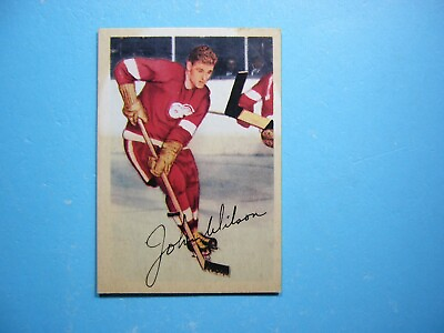 #ad 1953 54 PARKHURST NHL HOCKEY CARD #51 JOHN JOHNNY WILSON EX EXNM SHARP PARKIE $37.49
