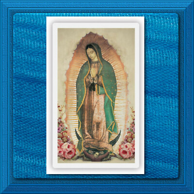 #ad Prayer to Our Lady of Guadalupe LAMINATED Wallet Size Catholic Holy Card $0.99