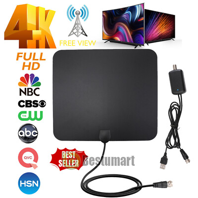 #ad tv antenas para tv digitales canales locales 1180 miles 1080P 4K $15.79