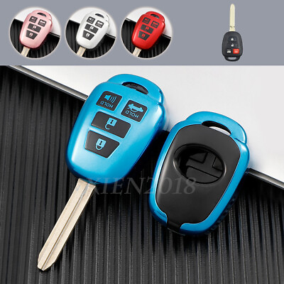 #ad Soft TPU Remote Key Cover Case Skin Protector For Toyota Camry Corolla 2014 2016 $25.40