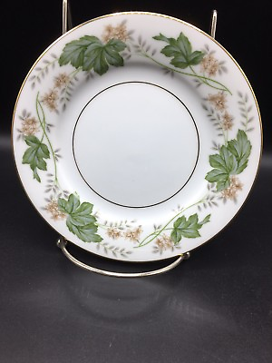 #ad Replacement Noritake China Daphne Green Leaf 6 1 4 Inch Dessert Plate Set of 4 $19.50