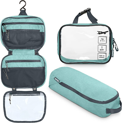 #ad Toiletry Bag Kit Set:Toiletry Bag 311 TSA Cosmetic Liquid Bag Organizer Pouch $37.95