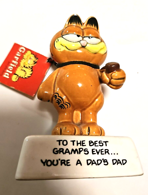 #ad Garfield Best Gramps Ever figure Enesco 1981. You#x27;re a Dads Dad. $22.97
