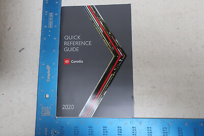 #ad *SUPPLEMENT* Toyota Corolla Quick Guide Reference ONLY 2020 Owners Manual QR13 $15.74