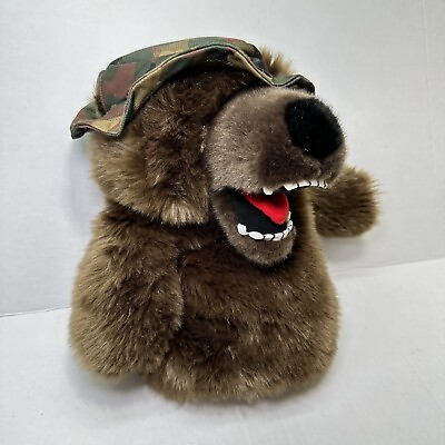 #ad Daphne Military Bear Golf Headcover Camouflage Hat Driver Club Head Cover Plush $19.95
