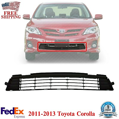 #ad Front Bumper Lower Grille Textured Face Bar Plastic For 2011 2013 Toyota Corolla $23.94