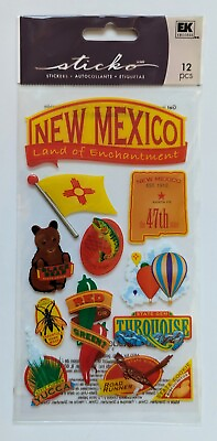 #ad RARE Sticko New Mexico United States Travel Scrapbooking Stickers $5.49