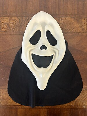 #ad Vintage Scream Ghost Face Smiling Mask Easter Unlimited FUN WORLD Wussup Scary $24.40