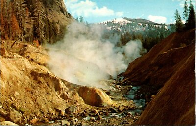 #ad 1950s Steam Rising from Little Hot Springs Valley California Vintage Postcard $6.75