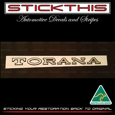 #ad Torana LH Bonnet Badge Flat Decal Sticker AU $21.95
