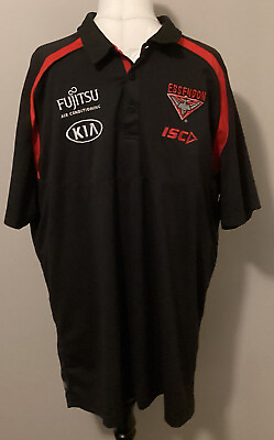 Essendon Bombers AFL ISC Mens Media Polo Size 2XL Team Gear VGC AU $30.00