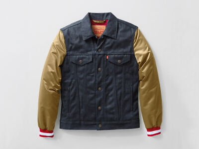 #ad New Vintage Levis x San Francisco 49ers Satin Denim Jacket NFL $109.00
