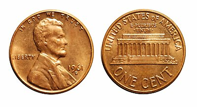 #ad 1961 D Lincoln Cent CONECA RPM 012 #12 Uncirculated bu red #598 $3.75