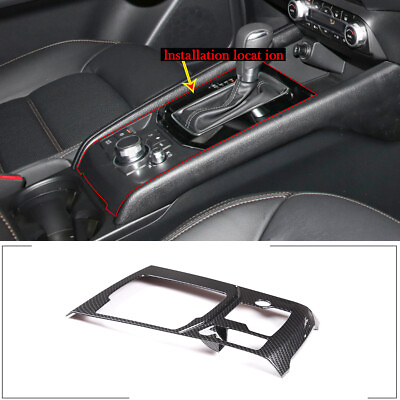 #ad ABS Carbon Gear Console Shift Panel Frame Cover Trim For Mazda CX 5 17 22 $29.99
