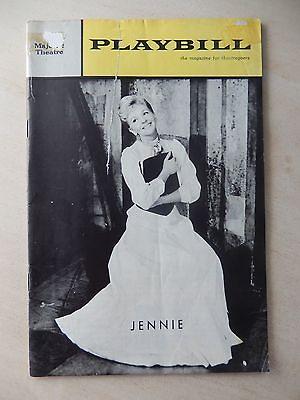 #ad December 2nd 1963 Majestic Theatre Playbill Jennie Mary Martin Wallace $31.99