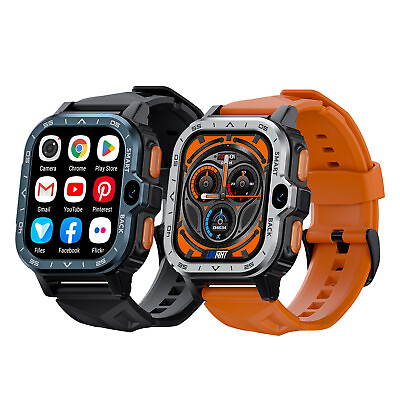 4G SIM Card Smart Watch 2.03 inch Wifi NFC GPS Dual Camera Rugged 16G ROM Storag $83.20