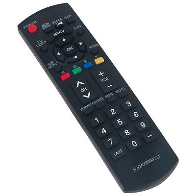 #ad New N2QAYB000221 Replace Remote Control Fit for Panasonic TV TH42PZ80U TH50PX80U $9.48