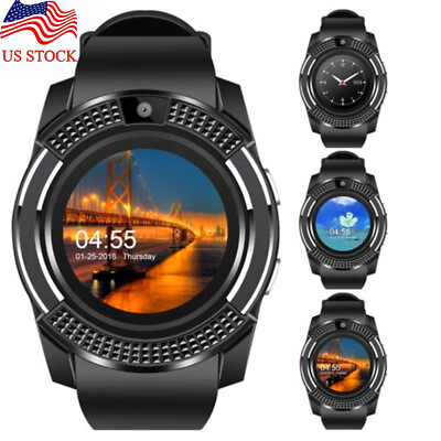 Smart Watch Camera SIM Card Slot Hands free Call Reminder for Android Phones $25.37