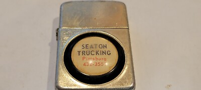 #ad #ad Old Working ALUMINUM LIGHTER made in United States Seaton Trucking Pittsburg $20.00