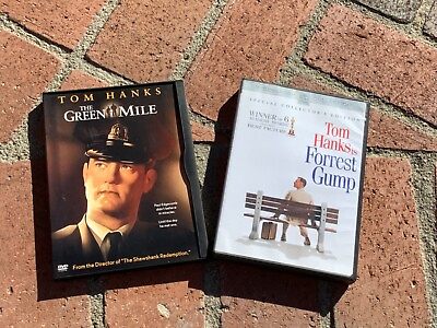 #ad Tom Hank’s Forrest Gump Green Mile DVDs w The Green Mile Metal Tin Sign $20.25