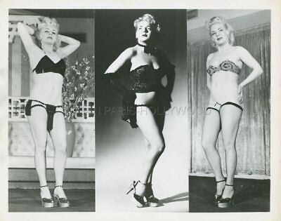 #ad Sexy Burlesque Dancer Pin Up 1950s Photo Original Busty Leggy Bombshell $53.25