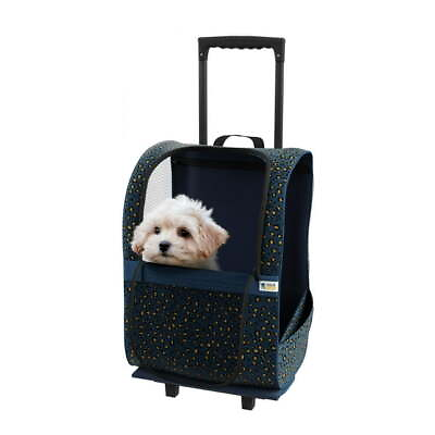 #ad Pet Carrier Trolley Dog Cat Traveling Camping with Wheels amp; Breathable Mesh $34.34