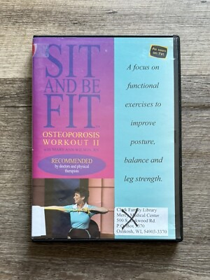 Sit and Be Fit: Osteoporosis Workout II DVD w Mary Ann Wilson Instruction Rare $17.05