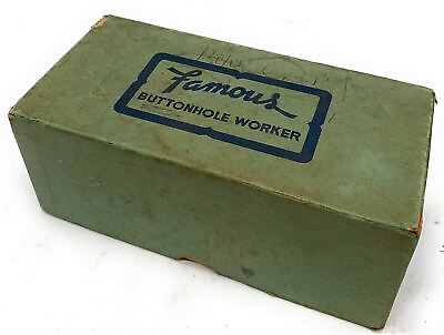 #ad Vintage Famous Buttonhole Worker Model CC w Box $8.99