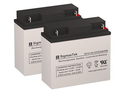 #ad Jump N Carry 12 24 Jump Starter Replacement Battery by SigmasTek 12V 22AH 2 Pack $87.99