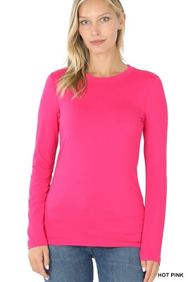Women#x27;s Warm Soft Long Sleeve T Shirts Layering Casual Fashion Top $12.99