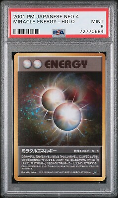#ad #ad PSA 9 MINT Japanese Miracle Energy Neo 4 Holo Pokémon 2001 $40.60