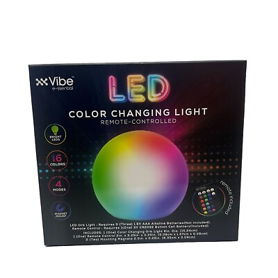 #ad LED color changing light 16 DIFFERENT COLORS with REMOTE 6in $19.50