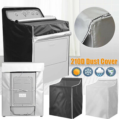 Washing Machine Top Dust Cover Laundry Washer Dryer Protect Dustproof Waterproof $15.97