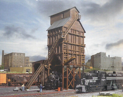 #ad Walthers Cornerstone N Scale Building Structure Kit Wood Coaling Tower $43.99