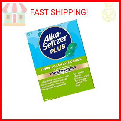 #ad Alka Seltzer Plus Maximum Strength Power Max Sinus Allergy and Cough Medicine f $15.90