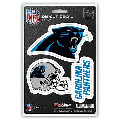 #ad Carolina Panthers Decals Die Cut Auto Multi use Stickers 3 Pack $4.99