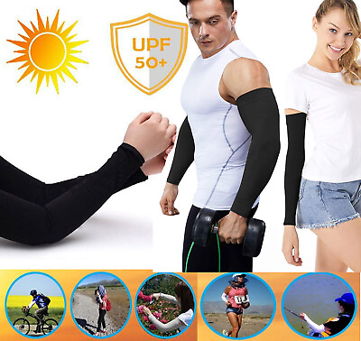 #ad Tattoo Cooling Arm Sleeves Cover Compression Sleeves Arm Elbow Support Brace USA $6.97