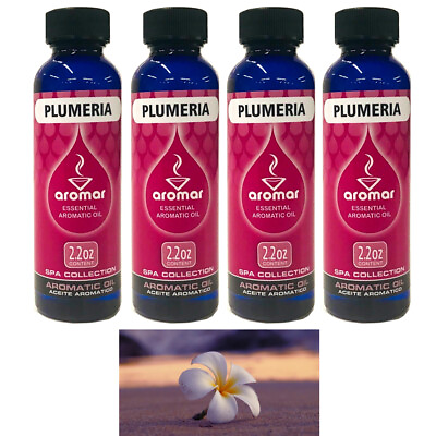 #ad 4 Plumeria Flower Scented Fragrance Oil Aroma Therapy Diffuse Air Burning 2.2 Oz $18.27