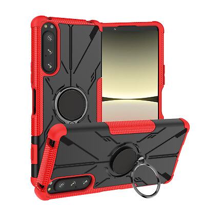 Shockproof Hybrid Armor Ring Holder Stand Case Cover For Sony Xperia 5 IV $9.88