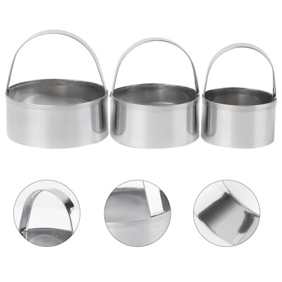 #ad #ad 3 Pieces Circle Biscuit CutterProfessional Stainless Steel round Cookies Mold $10.98