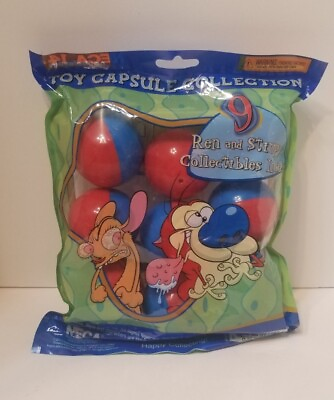 #ad Nickelodeon Toy Capsule Collection Ren amp; Stimpy Edition Bag of 9 NECA 2022 $14.36