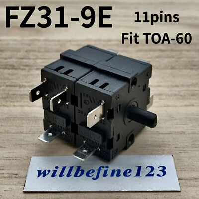 1pc FZ31 9E 11 pins 7 positions TOA 60 HUA LI LAI FZ31 10 Rotary function switch $9.80