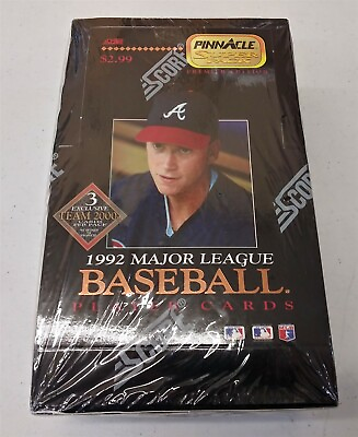 #ad 1992 MLB Pinnacle Series 1 Premiere Super Pack Baseball Player Cards Box SEALED $49.99