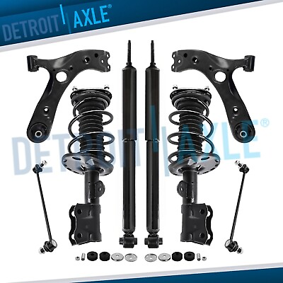 Front Struts Rear Shocks Lower Control Arms Sway Bars for Toyota Prius Plug In $272.95