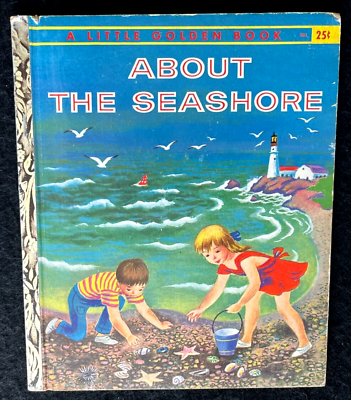 #ad ABOUT THE SEASHORE vintage 1st quot;Aquot; ed. Little Golden Book #284 many LGBs $16.99